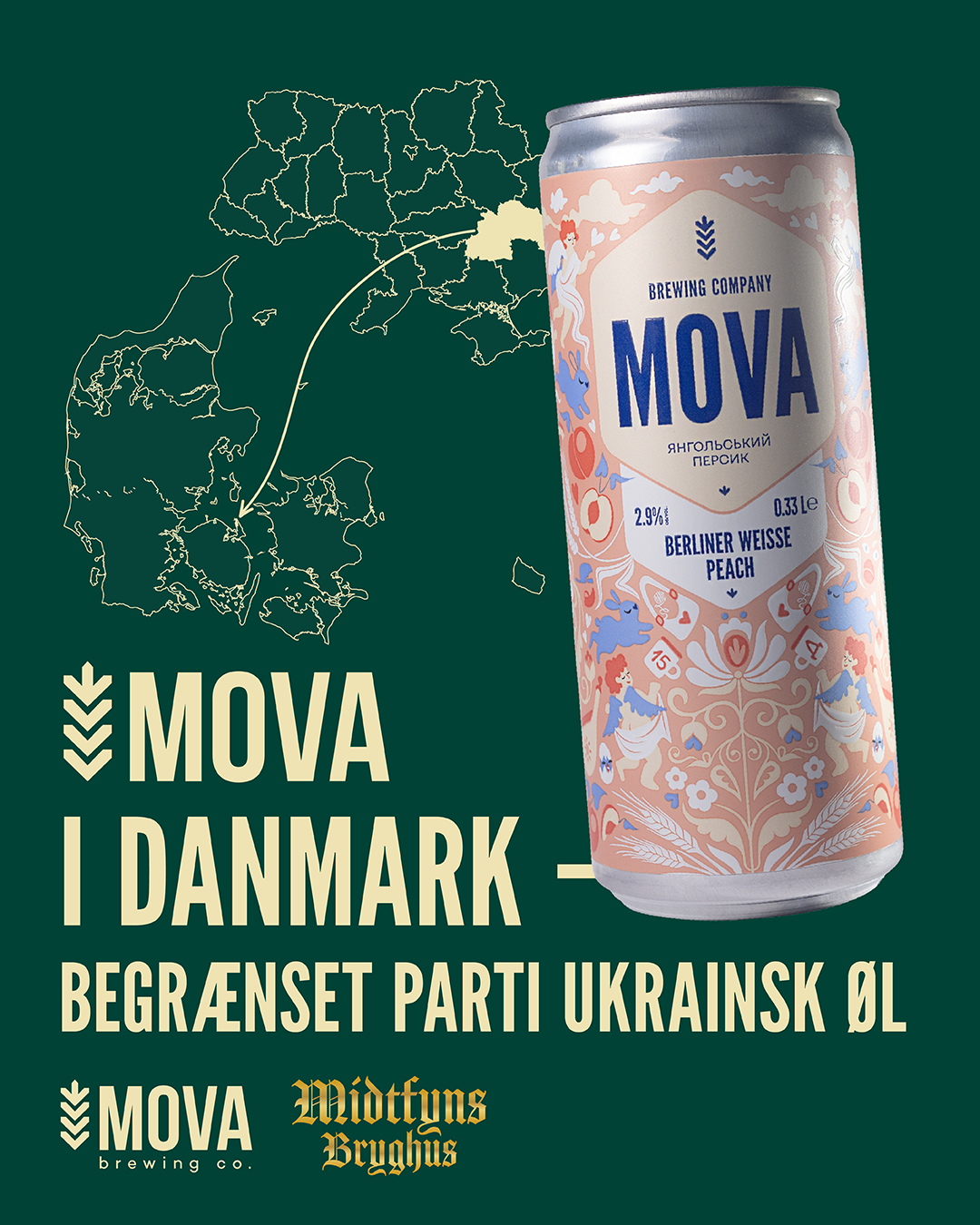 MOVA Brewing co. Berliner Weisse Peach